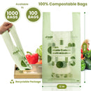 100% Compostable Bags with Handle - Inbulks
