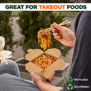 16oz Kraft Brown Rectangle Paper Take Out Food Containers - Inbulks