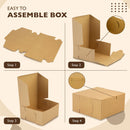 Kraft Pie Boxes - 6x6x3 Inch Brown Boxes for Baked Goods - Inbulks