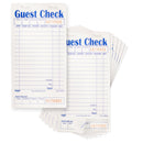 White Guest Check Pads for Restaurant Server (1 Part)