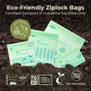 Compostable Zipper Bags 1000pcs - Gallon