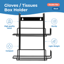 2 Box Glove Dispenser Black 20pack - Inbulks