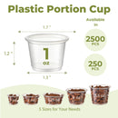 1oz Plastic Portion Cup with no lid, BPA Free - Inbulks