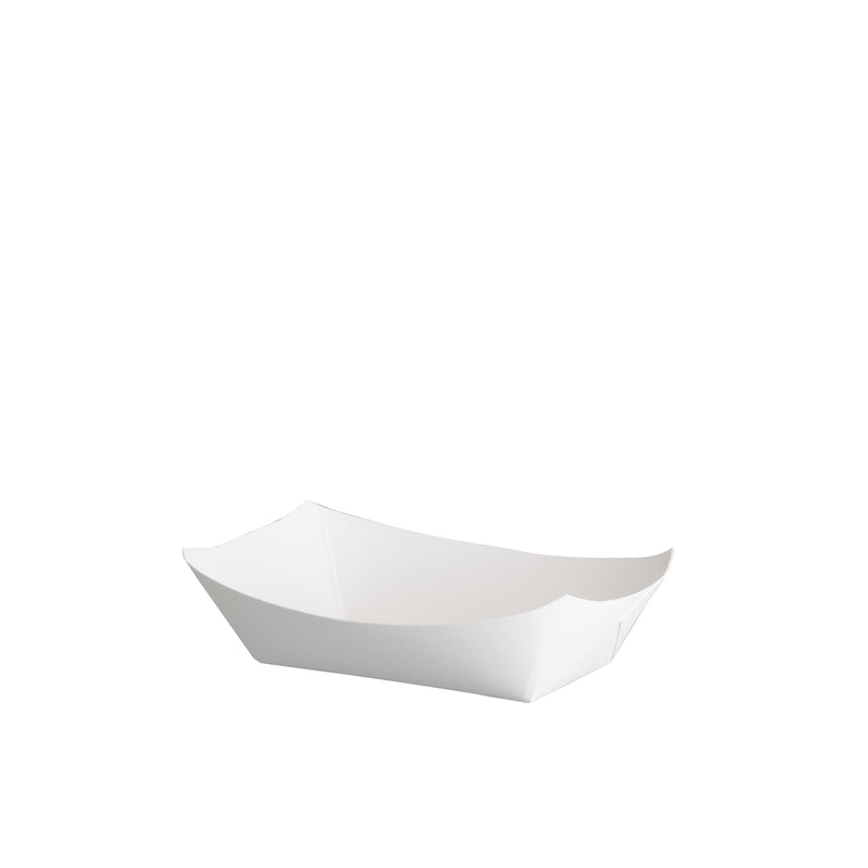 0.25 LB White Paper Food Trays