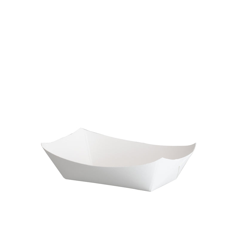 0.5 LB White Paper Food Trays