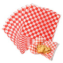 Deli Basket Liner/Paper Sheets Sandwich Wrap Checkered Pattern (Red & White) - Inbulks