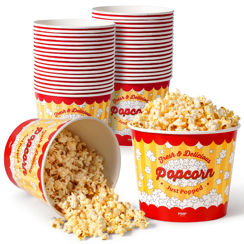 85oz Popcorn Buckets Disposable Paper Popcorn Containers