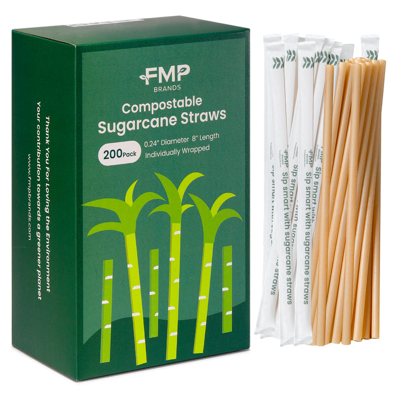 Eco-Friendly Disposable Biodegradable Straw Individually Wrapped - Inbulks