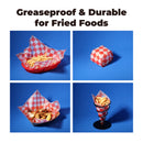 Deli Basket Liner/Paper Sheets Sandwich Wrap Checkered Pattern (Red & White) - Inbulks