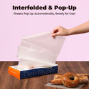 12" x 10.75" Inter-folded Deli Dry Wrap Wax Paper Sheets with Dispenser Box - Inbulks