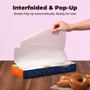 15" x 10.75" Inter-folded Deli Dry Wrap Wax Paper Sheets with Dispenser Box - Inbulks