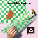 Deli Basket Liner/Paper Sheets Sandwich Wrap Checkered Pattern (Green & White) - Inbulks