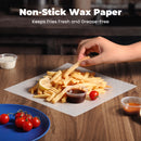 10" x 10.75" Inter-folded Deli Dry Wrap Wax Paper Sheets with Dispenser Box - Inbulks