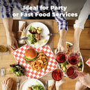 Deli Basket Liner/Paper Sheets Sandwich Wrap Checkered Pattern (Red & White) - Inbulks