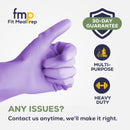 FMP Brands 12 Pairs Purple Rubber Dishwashing Cleaning Gloves–Reusable Waterproof Household Cleaning Gloves, Non-Slip Kitchen Rubber Glove(Medium)