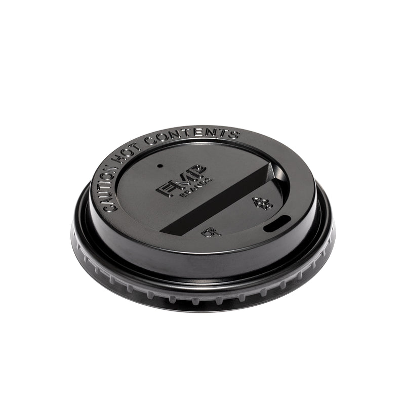 Plastic Dome Lid for 10-20oz Hot Cup Black