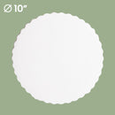 10" White Round Cake Boards - Inbulks
