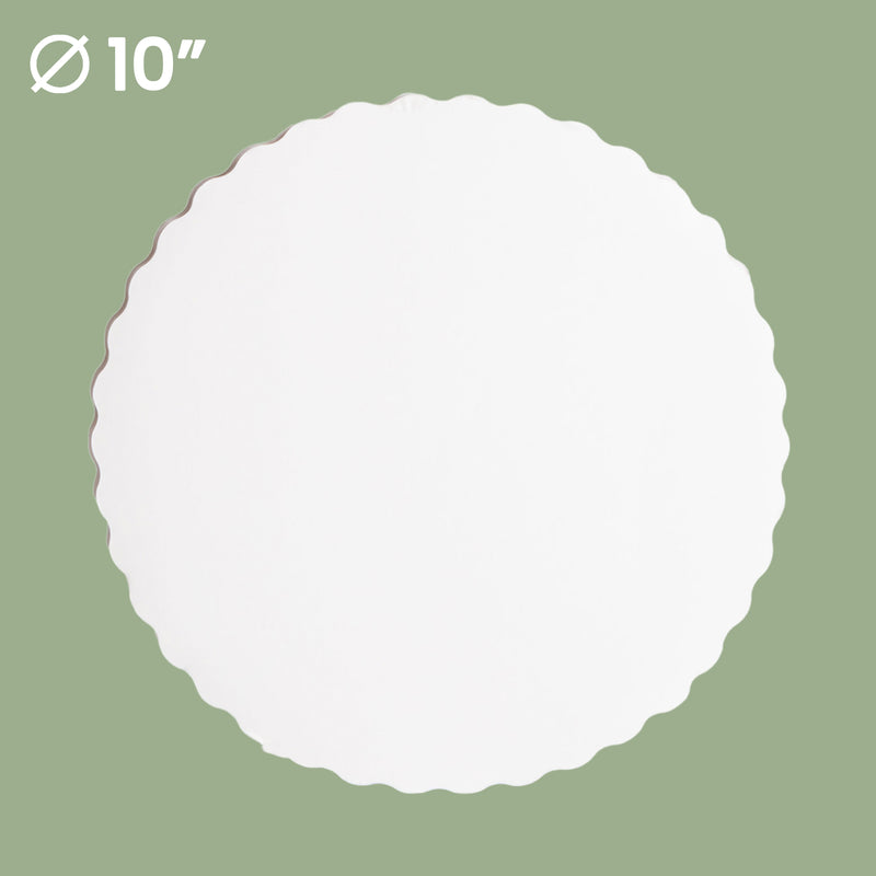 10" White Round Cake Boards