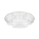 10" Round Plastic Appetizer Tray with Lid - Inbulks