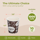 10oz Coffee Design Paper Cup 1000cups