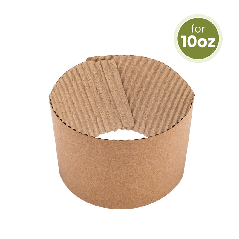 Kraft Jacket/Sleeves for 10oz Hot Cups / 1000pcs