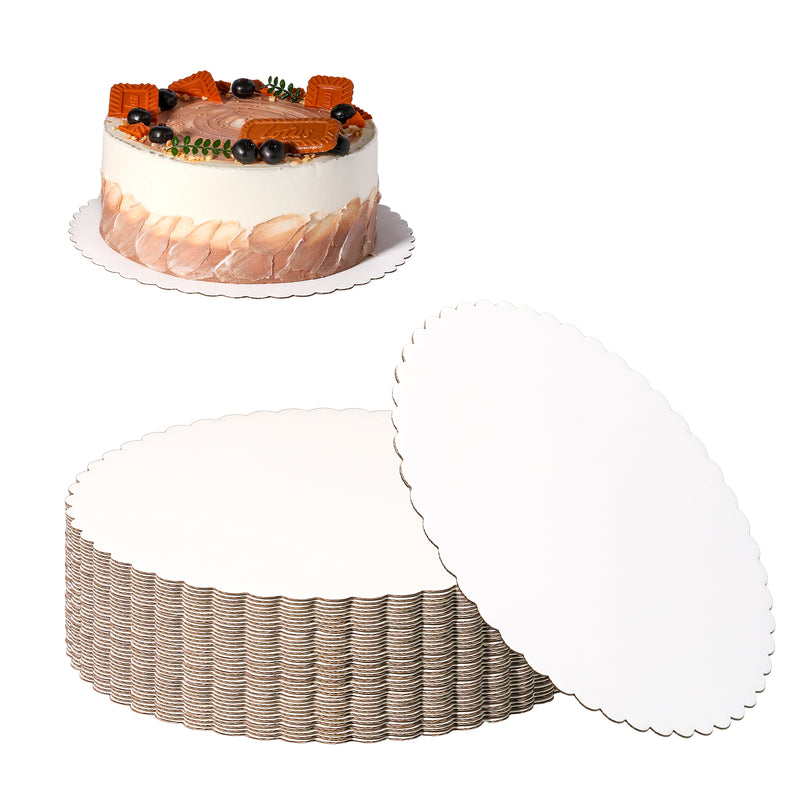 10" White Round Cake Boards