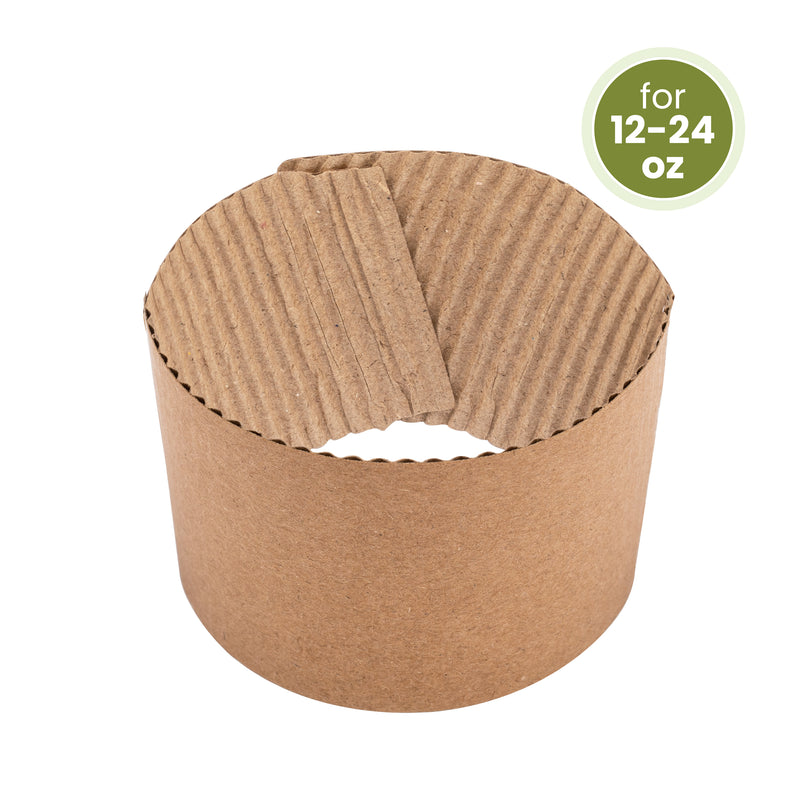 Kraft Jacket/Sleeves for 12-24oz Hot Cups / 1000pcs