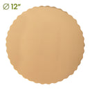 12" Gold Round Cake Boards
