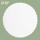 12" White Round Cake Boards