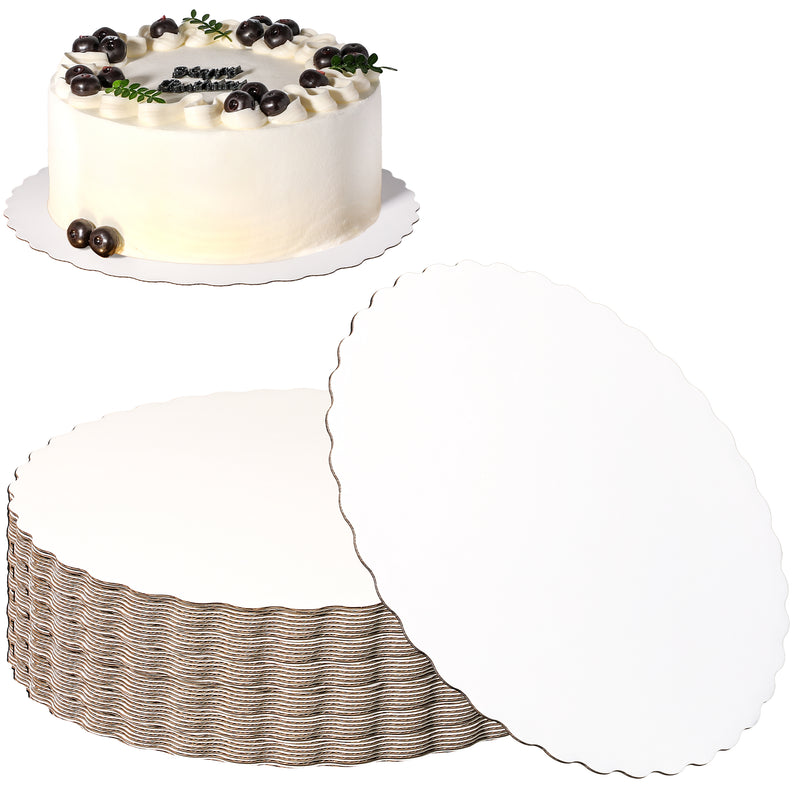 12" White Round Cake Boards