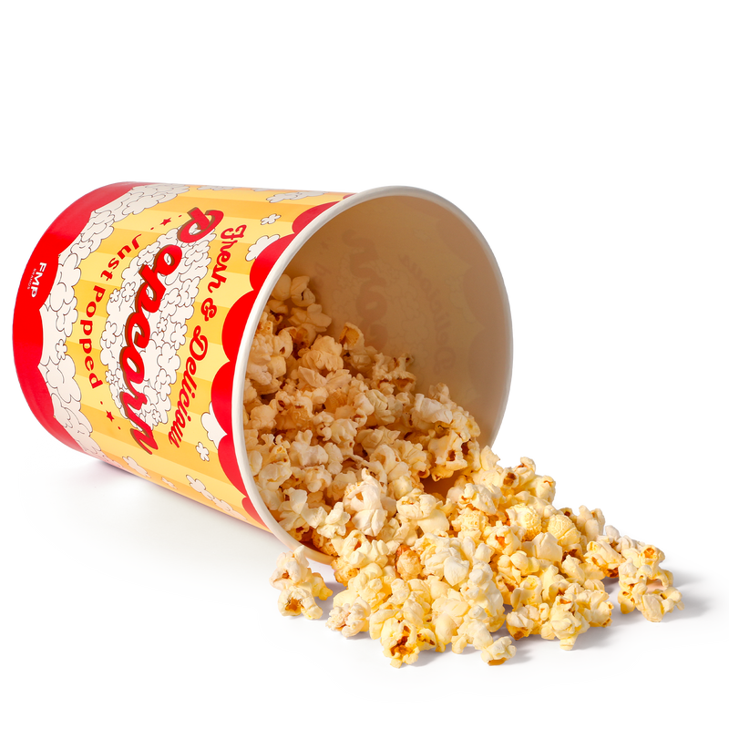 130oz Popcorn Buckets Disposable Paper Popcorn Containers