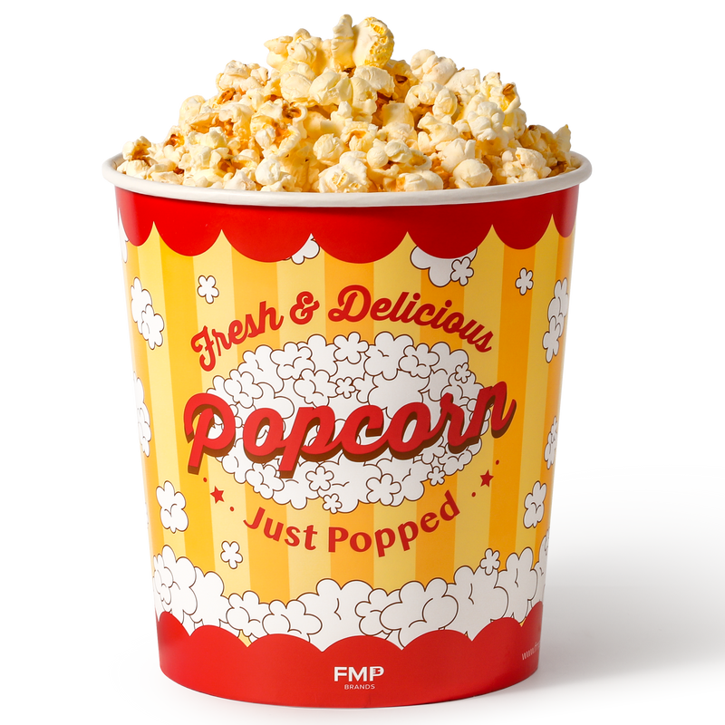 130oz Popcorn Buckets Disposable Paper Popcorn Containers