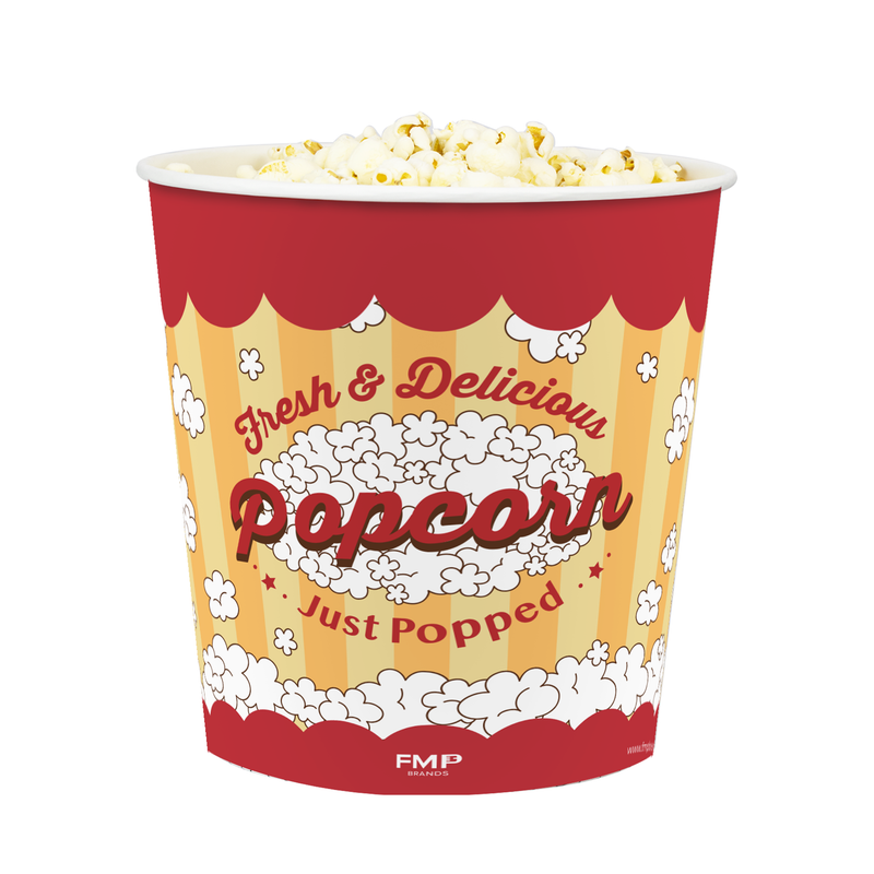 130oz Popcorn Buckets Disposable Paper Popcorn Containers