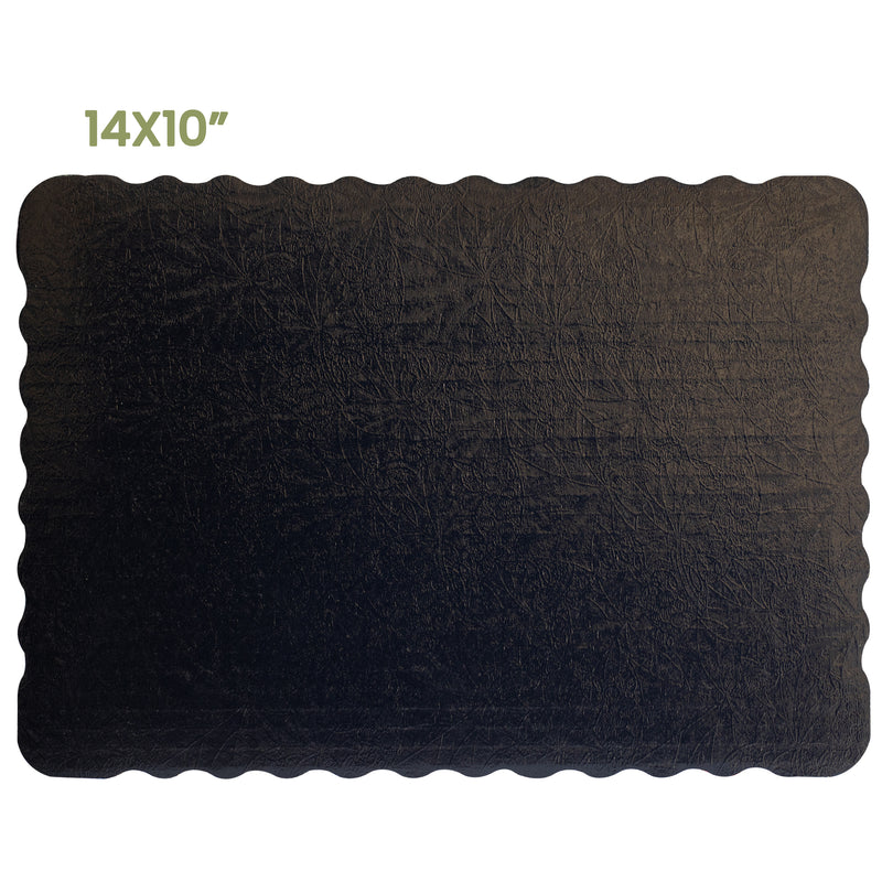 14" Black Rectangle Cake Boards