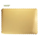 14" Gold Rectangle Cake Boards - Inbulks