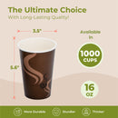 16oz Bean Design Paper Cup 1000cups