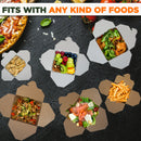 16oz White Rectangle Paper Take Out Food Containers - Inbulks