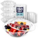 18oz BPA Free Clear Plastic Bowl Container With Dome Lids - Inbulks