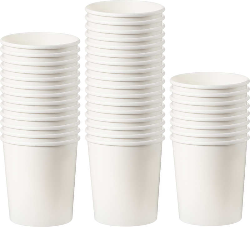 16oz White Compostable Paper Food Cup with Vented Lid