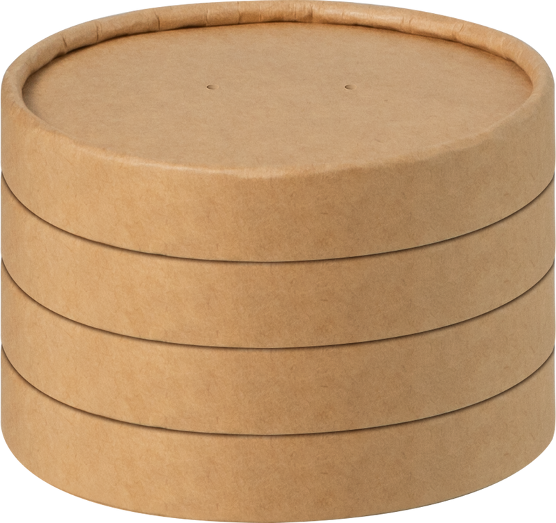 32oz Kraft Compostable Paper Food Cup with Vented Lid