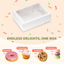 Cupcake/Donut Boxes with Window - 14x10x4 Inches Pastry Boxes - Inbulks