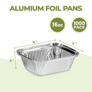16oz Rectangular Aluminum Foil Pan, no lids - Inbulks