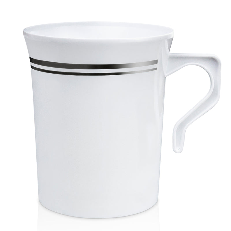 Plastic Coffee Cups/Mugs with Handle 8 oz.