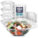 BPA Free Clear Plastic Bowl With Dome Lids Combo - Inbulks