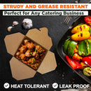 26oz Kraft Brown Rectangle Paper Take Out Food Containers - Inbulks