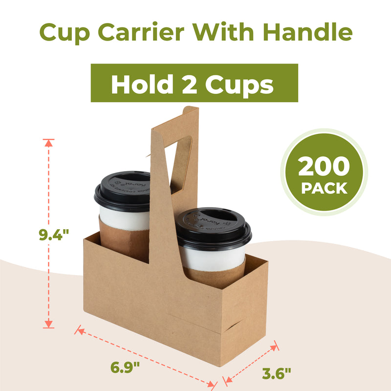 2 Cups Drink Carrier with Handle