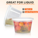 Round Plastic Deli Cups with Lids, Leak Proof - Inbulks
