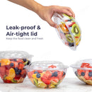 BPA Free Clear Plastic Bowl With Dome Lids Combo - Inbulks
