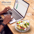 BPA Free Clear Plastic Bowl With Dome Lids Combo - Inbulks