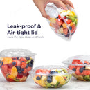 BPA Free Clear Plastic Bowl With Dome Lids Combo - Inbulks